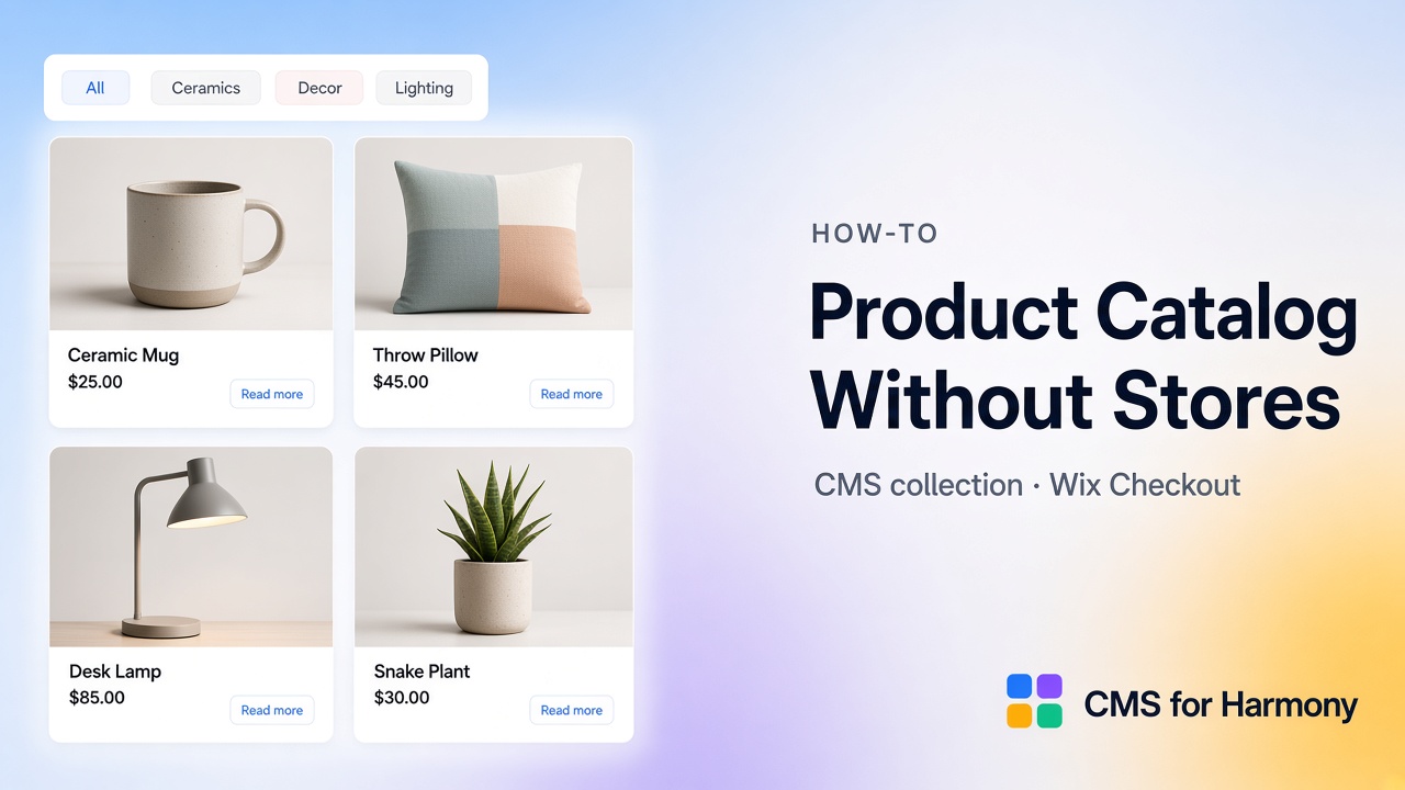 So erstellen Sie einen Produktkatalog ohne Wix Stores